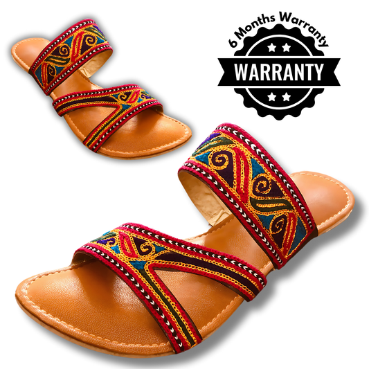 Fully Hand-Embroidered Casual Chappal