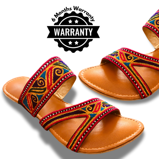 Fully Hand-Embroidered Casual Chappal