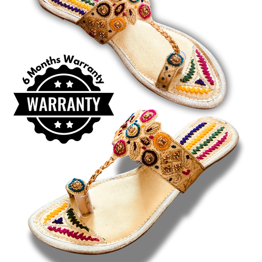 Khubsurat Handcrafted Pakistani Chappal with 6-Month Warranty