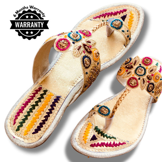 Khubsurat Handcrafted Pakistani Chappal with 6-Month Warranty
