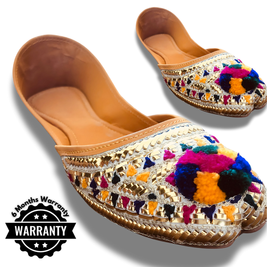 Pakistani Gota Work Jutti-Ladies Embroidered Khussa